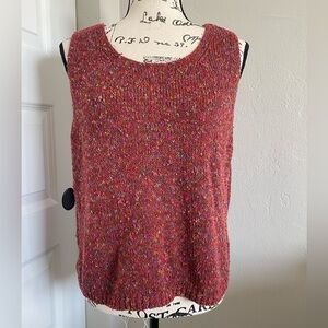 Retro 90s Multicolor Sleeveless Knit Top